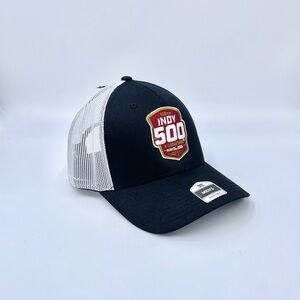 NEW 2024 108th Indianapolis 500 Embroidered Black SnapBack Trucker Hat Adult OS